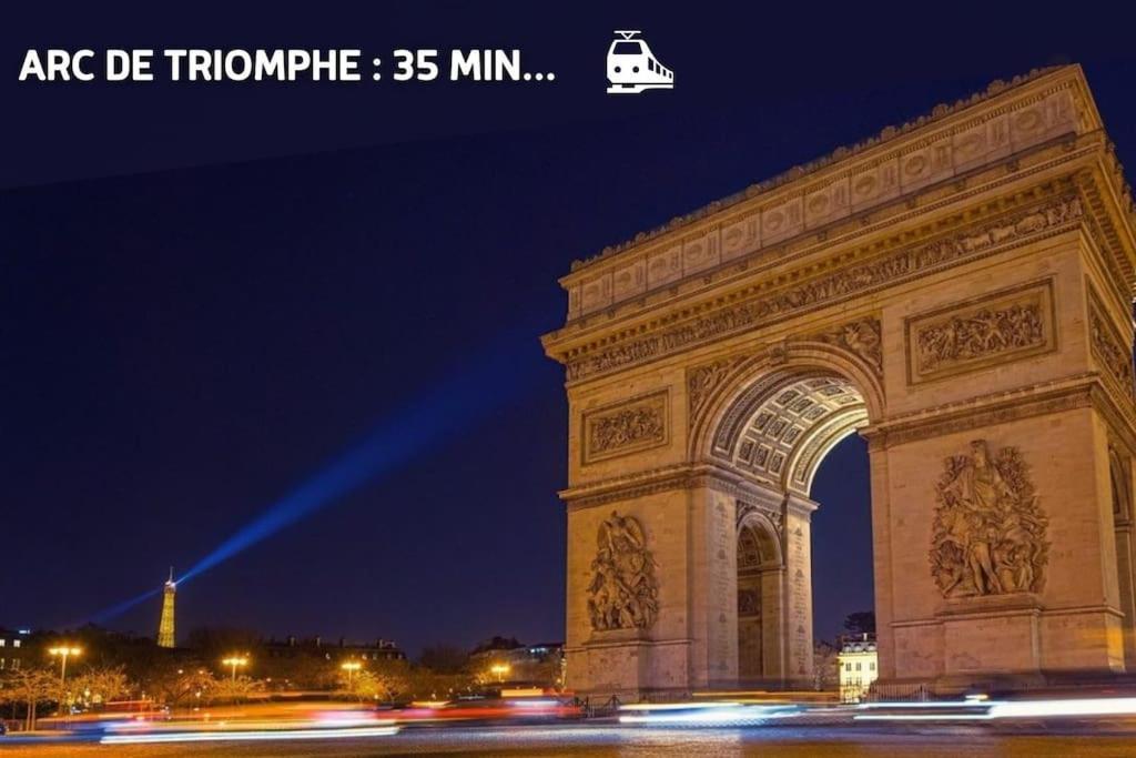 Апартаменти Escapade Parisienne A 25 Minutes De La Tour Eiffel Вільнев-ла-Ґаренн Екстер'єр фото